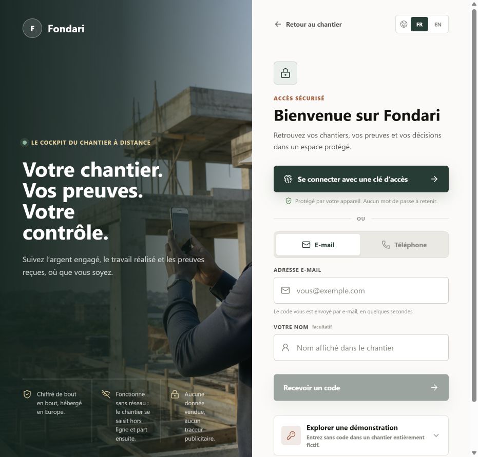Page de connexion sécurisée de Sikabâti